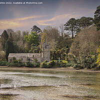 Buy canvas prints of St Just in Roseland Church by kathy white