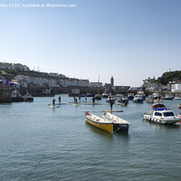 Buy canvas prints of Porthleven Harbour, Cornwall, love food by kathy white