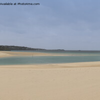 Buy canvas prints of Hayle Beach Cornwall, by kathy white