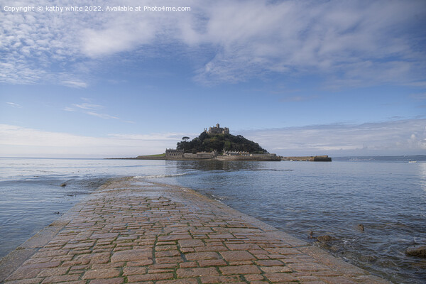 causeway to St Michael's mount Cornwall Picture Board by kathy white