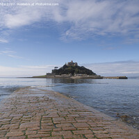 Buy canvas prints of causeway to St Michael's mount Cornwall by kathy white