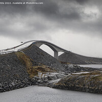 Buy canvas prints of The Storseisundet Bridge Norway by kathy white