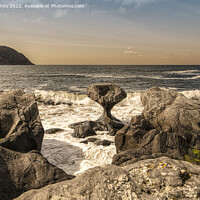 Buy canvas prints of Kannesteinen Rock Maloy Norway by kathy white