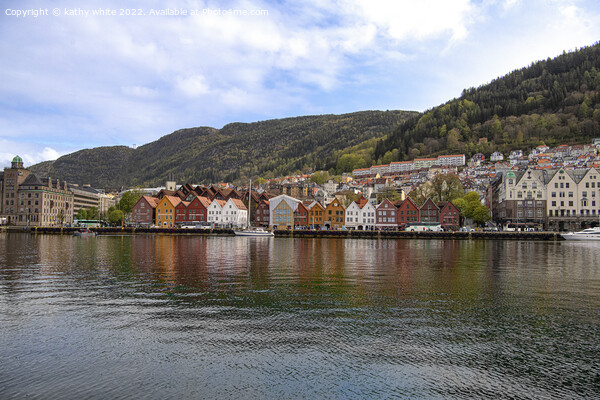 Bergen Norway Picture Board by kathy white