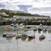 Buy canvas prints of Porthleven Harbour, Cornwall by kathy white