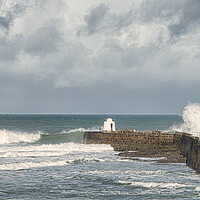 Buy canvas prints of Portreath Pepperpot  by kathy white