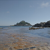 Buy canvas prints of causeway at St Michaels mount Cornwall by kathy white