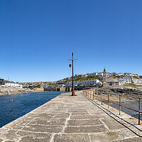 Buy canvas prints of Porthleven Cornwall,sunny day by kathy white