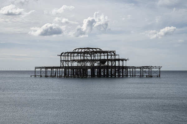 Brighton Seafront, Old west Pier,  Picture Board by kathy white