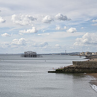 Buy canvas prints of Brighton Seafront, Brighton's West Pier , and obse by kathy white