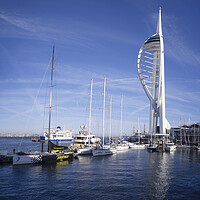 Buy canvas prints of Towering Over Portsmouth by kathy white