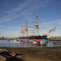 Buy canvas prints of HMS Warrior Portsmouth by kathy white