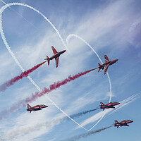 Buy canvas prints of Red arrows, in the Heart of Cornwall by kathy white