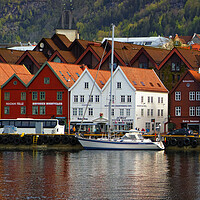 Buy canvas prints of Bergen Norway by kathy white