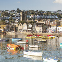 Buy canvas prints of St Ives,Enchanting St Ives Harbour Light by kathy white