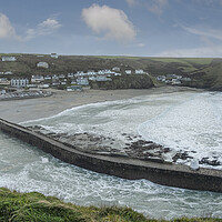 Buy canvas prints of Portreath beach Cornwall by kathy white