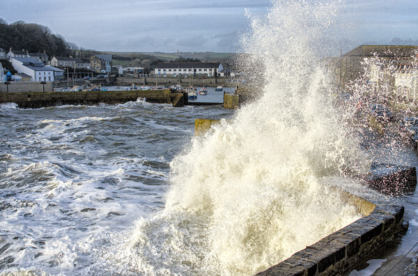 splash it about Porthleven Picture Board by kathy white