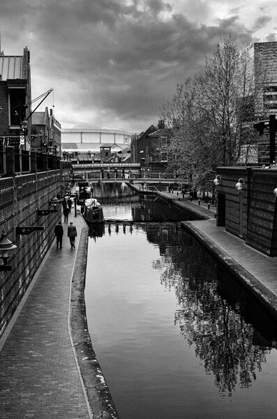 Birmingham city centre, canal Picture Board by kathy white