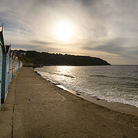 Buy canvas prints of falmouth,beach huts Falmouth Cornwall by kathy white