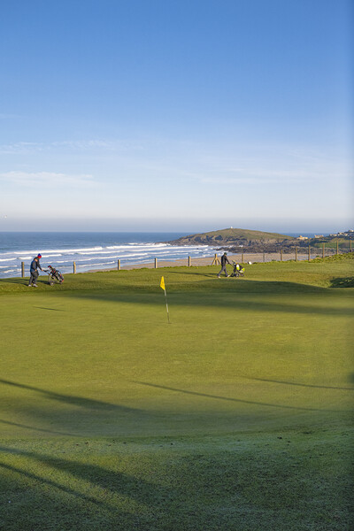 Newquay Golf, never mind the surf Picture Board by kathy white