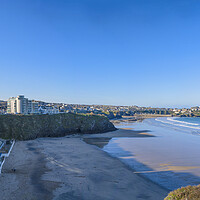 Buy canvas prints of  Lusty Glaze Beach,Newquay,Cornwall by kathy white