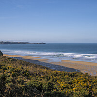 Buy canvas prints of  Watergate Bay Newquay by kathy white