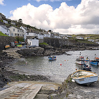 Buy canvas prints of Coverack Cornwall by kathy white