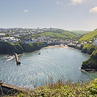 Buy canvas prints of Port Isaac Harbour by kathy white