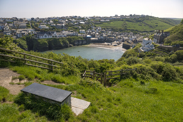 Bert's chair,Port Isaac Picture Board by kathy white