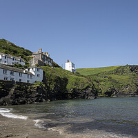 Buy canvas prints of Doc Martin  House,  Port Isaac  by kathy white