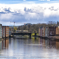 Buy canvas prints of Captivating Trondheim: A Nordic Delight by kathy white