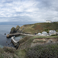 Buy canvas prints of  Mullion cove cornwall  by kathy white