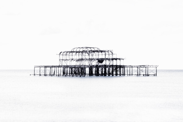 Brighton Seafront, Old Pier,  Picture Board by kathy white