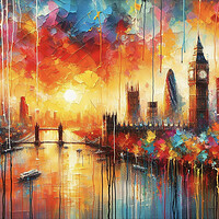 Buy canvas prints of London skyline by kathy white