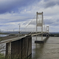 Buy canvas prints of The Severn Bridge by kathy white