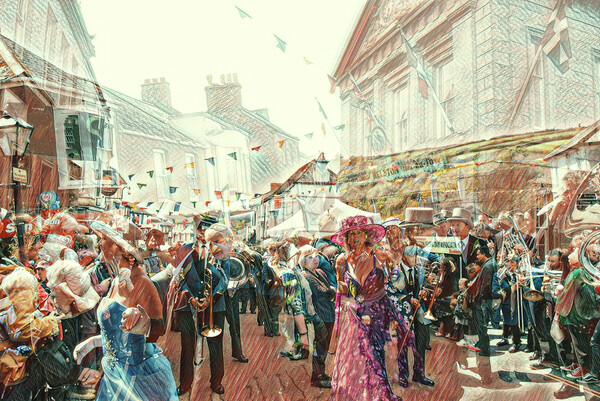 Helston Flora Day Street Dance Picture Board by kathy white