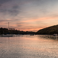 Buy canvas prints of Helford  river Cornwall  at sunset by kathy white