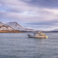 Buy canvas prints of Reykjavik Iceland harbour view by kathy white