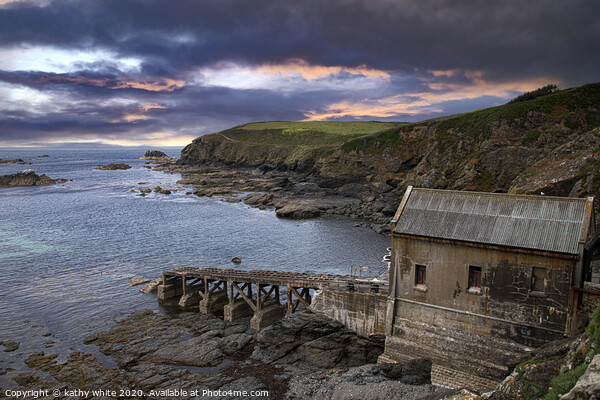 Old Lizard Lifeboat Station,Lizard peninsula Picture Board by kathy white