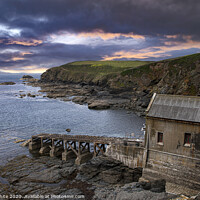 Buy canvas prints of Old Lizard Lifeboat Station,Lizard peninsula by kathy white