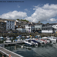 Buy canvas prints of Falmouth Cornwall marina,harbour by kathy white