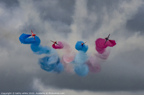 Majestic, Red Arrows Display Picture Board by kathy white