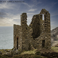 Buy canvas prints of Old tin  mines Cornwall Botallack mines,St Agnes by kathy white