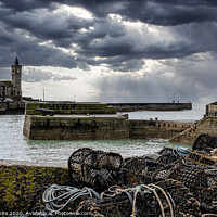 Buy canvas prints of Porthleven Cornwall ,fishing village in Cornwall, by kathy white