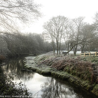 Buy canvas prints of River Cober Helston Cornwall by kathy white