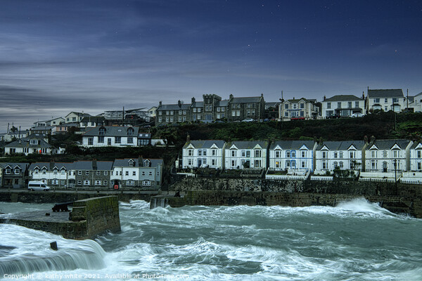Porthleven harbour Cornwall Picture Board by kathy white