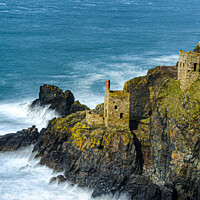 Buy canvas prints of  Botallack mine Cornwall,Botallack mines by kathy white