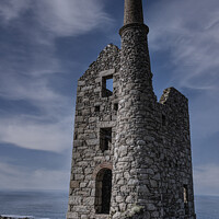 Buy canvas prints of Poldark mine at Botallack  mine Cornwall,ruined ti by kathy white