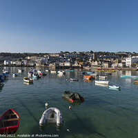 Buy canvas prints of St. Ives,  harbour Cornwall uk, by kathy white
