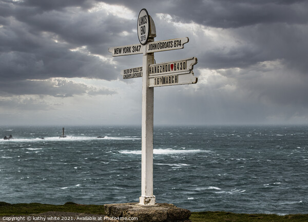 Lands End ,The Iconic Signpost,Land’s End Signpost Picture Board by kathy white